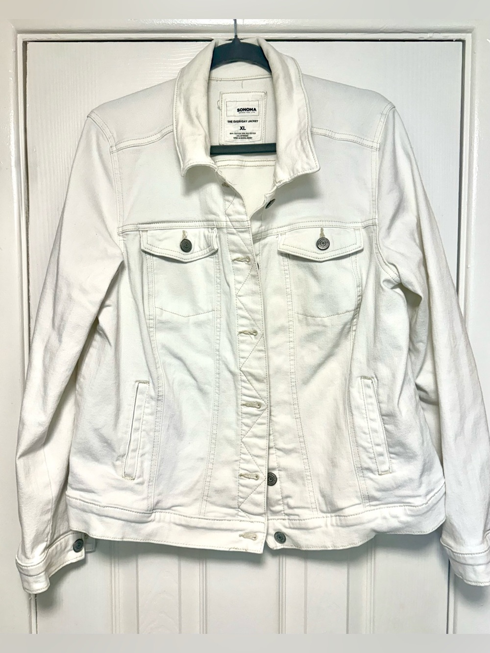 Sonoma White Women's Denim Jean Jacket